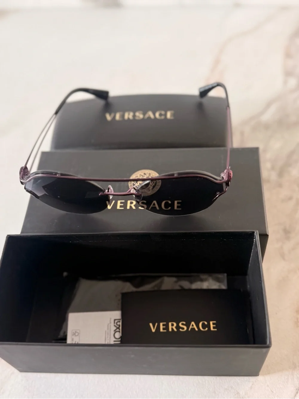 Versace round frame